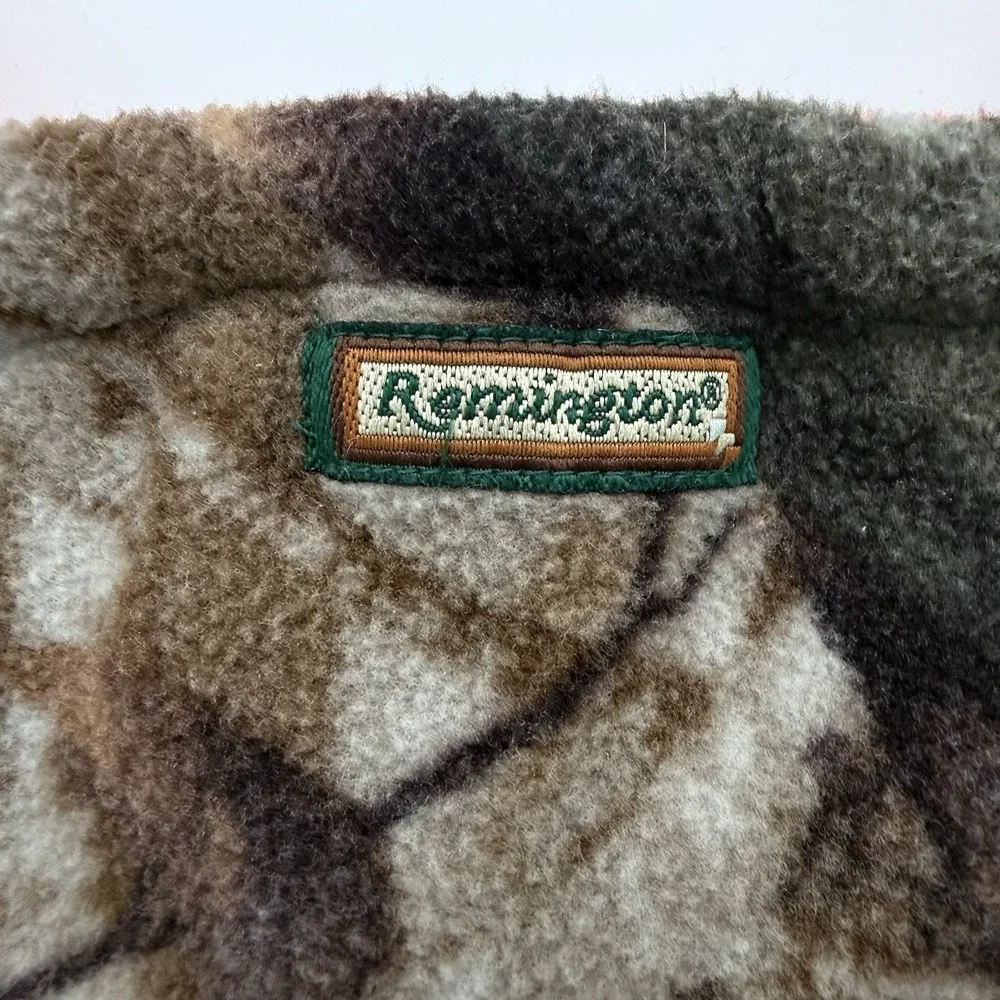 Remington Reversible Fleece Neck Gaiter Camo Orange Winter Ear Flaps Hunting OS